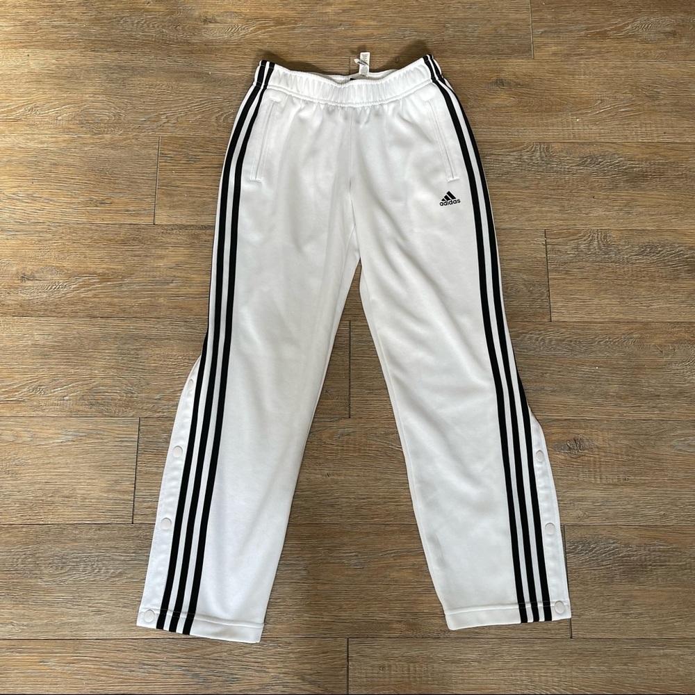 Adidas White Track Pants